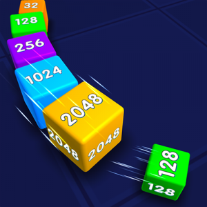 Cube Snake 2048 Puzzle Game - Merge Arcade