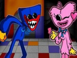 FNF: Huggy Wuggy and Kissy Missy Sings Playtime Online Rhythm Game