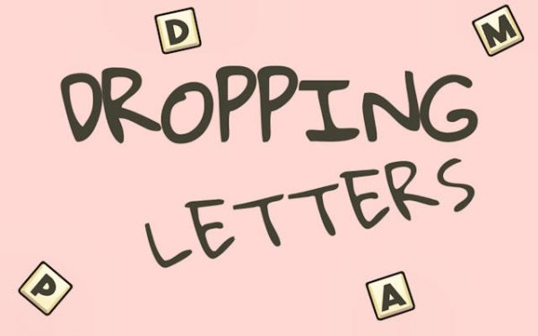 Dropping Letters Word Puzzle Online Game