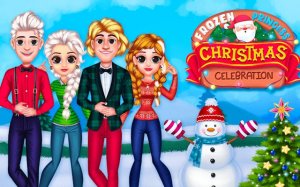 Frozen Princess Christmas Celebration Dress Up Game - Holiday Dress Up Game