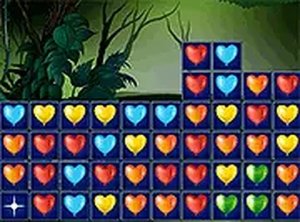 Heart Balloons Block Collapse Puzzle Game Online - Puzzle Game